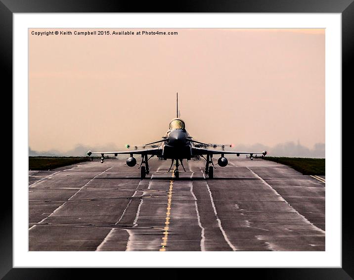  Typhoons at Dawn Framed Mounted Print by Keith Campbell
