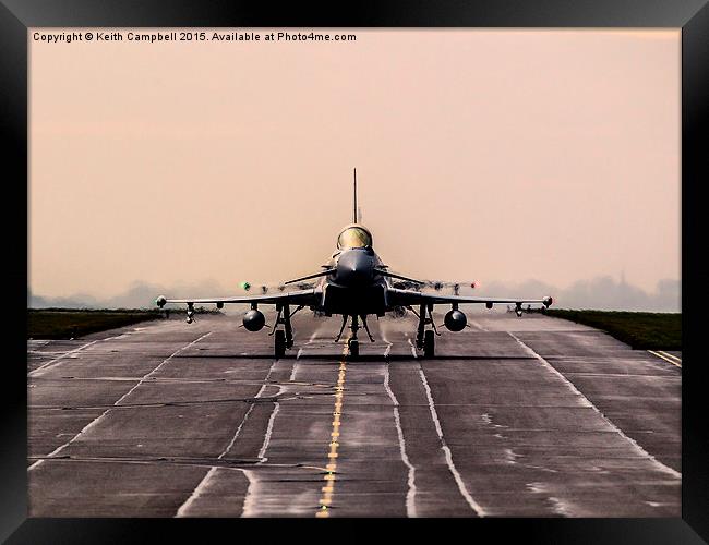  Typhoons at Dawn Framed Print by Keith Campbell