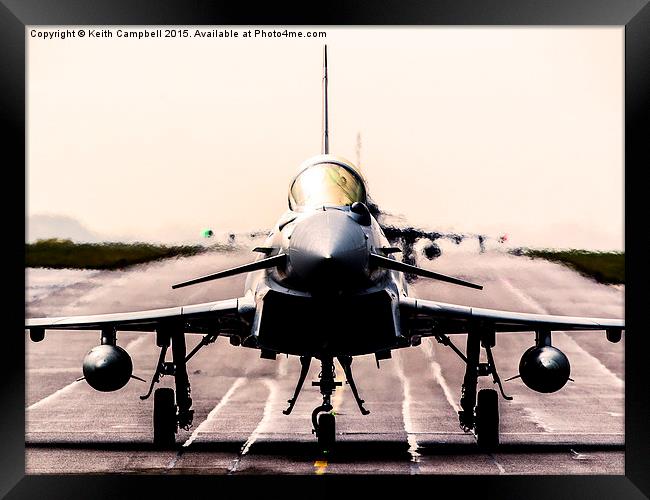  Typhoon scramble Framed Print by Keith Campbell