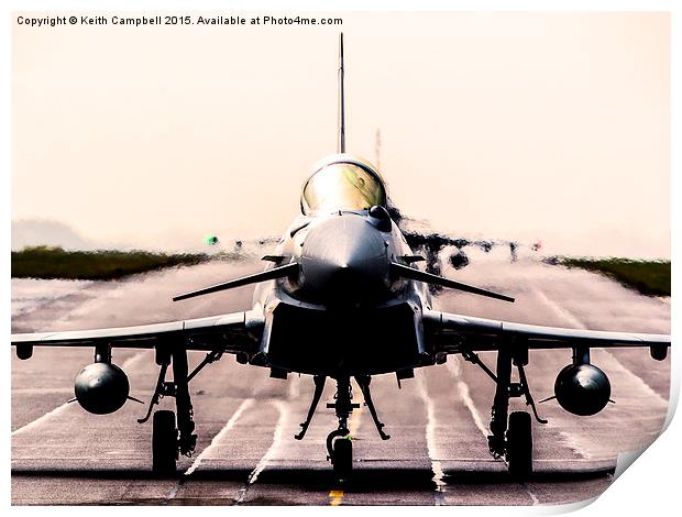  Typhoon scramble Print by Keith Campbell