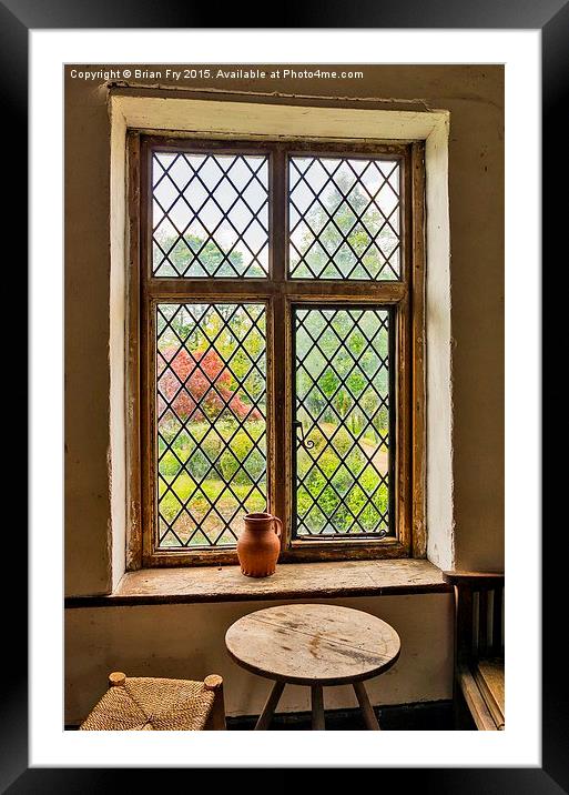  Window view Framed Mounted Print by Brian Fry