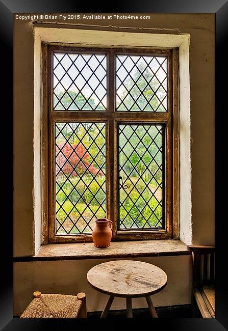  Window view Framed Print by Brian Fry