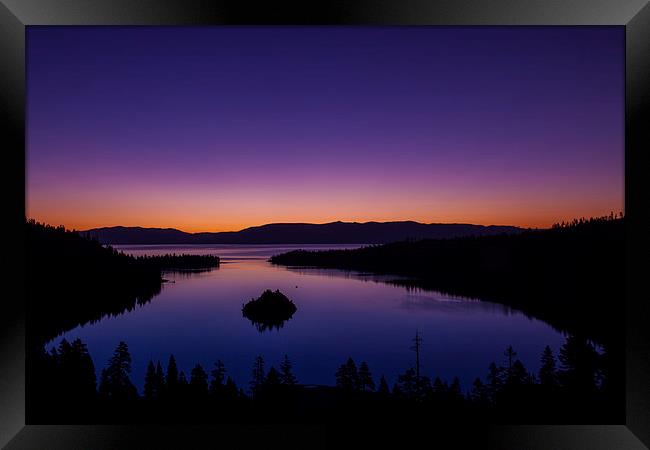 Sunrise at Emerald Bay Framed Print by Thomas Schaeffer