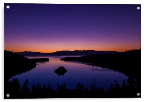 Sunrise at Emerald Bay Acrylic by Thomas Schaeffer