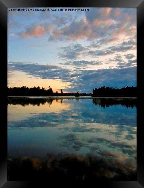  Morning Of The Lake. Framed Print by Gary Barratt