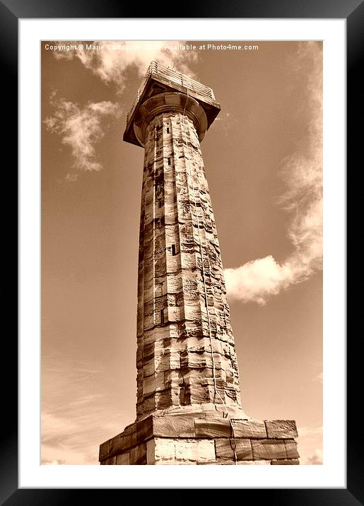  Weathered Sculptured Light Column Framed Mounted Print by Marie Castagnoli