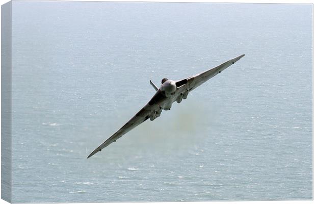  Vulcan over the sea Beachy Head Canvas Print by Oxon Images