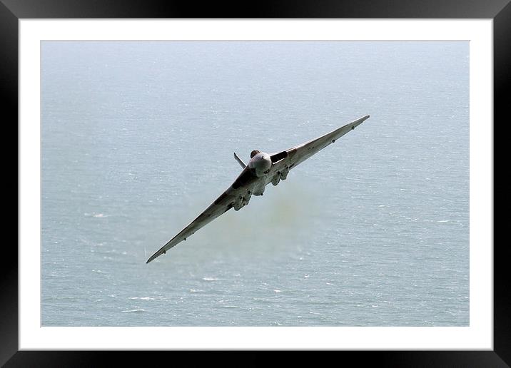  Vulcan over the sea Beachy Head Framed Mounted Print by Oxon Images