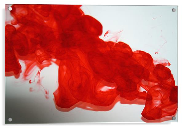 Red Mist Acrylic by les tobin