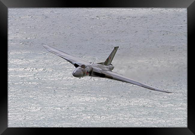  Vulcan powering up for Eastbourne Framed Print by Oxon Images