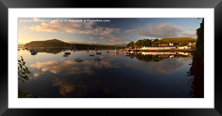  Loch Portree at dawn Framed Mounted Print by Richard Smith