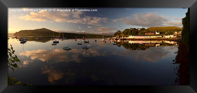  Loch Portree at dawn Framed Print by Richard Smith