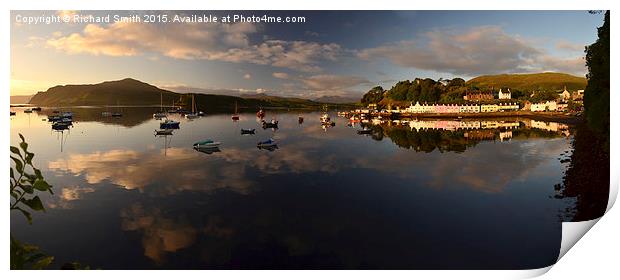  Loch Portree at dawn Print by Richard Smith
