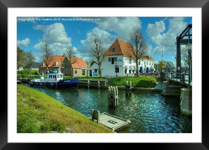  Boat at Medemblik  Framed Mounted Print by Rob Hawkins