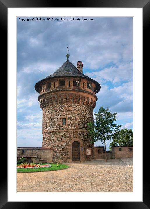 Tower Of Wernigerode Castle Framed Mounted Print by rawshutterbug 