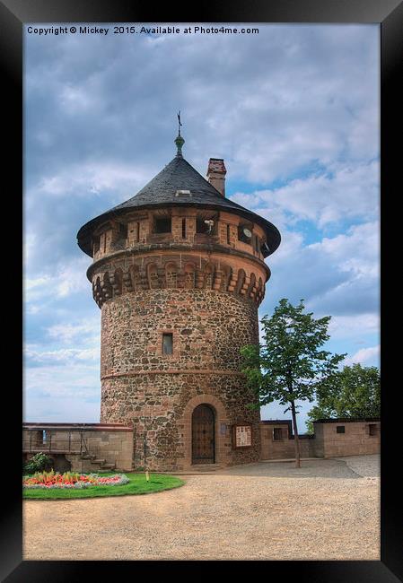 Tower Of Wernigerode Castle Framed Print by rawshutterbug 