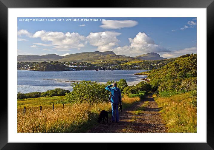  Looking to Portree Framed Mounted Print by Richard Smith