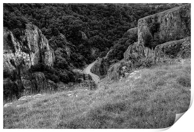  Cheddar Gorge   Print by Diana Mower