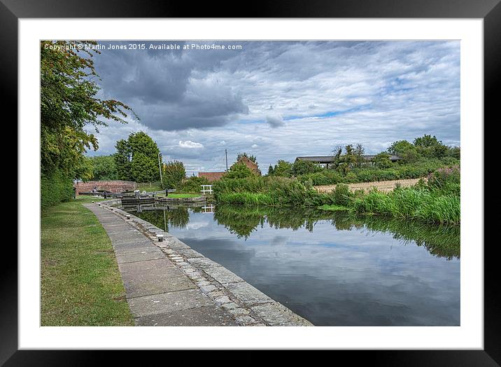  Shaw Lock on the Chesterfield Canal Framed Mounted Print by K7 Photography