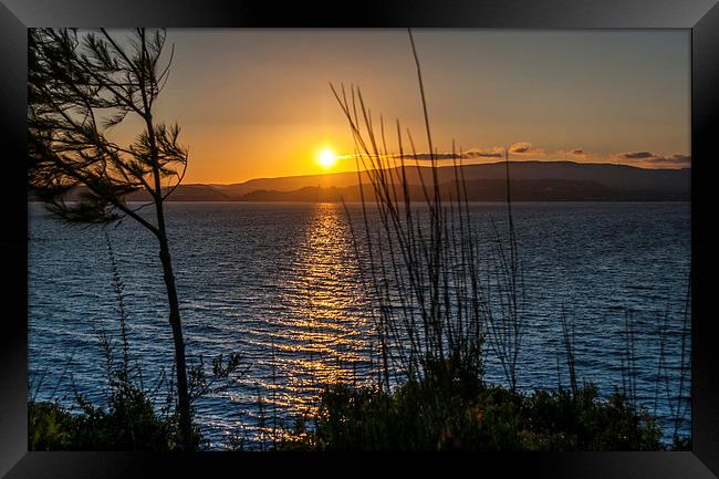 Sunset in amazing Kefalonia  Framed Print by Naylor's Photography