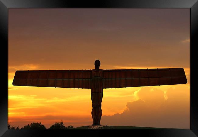 The Angel of the North Framed Print by J Biggadike