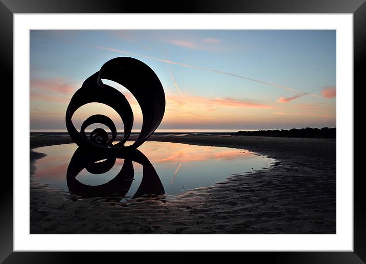  Mary's Shell On The Beach Cleveleys Framed Mounted Print by Gary Kenyon