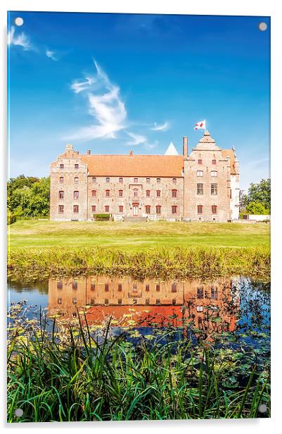 Skarhult Castle Acrylic by Antony McAulay