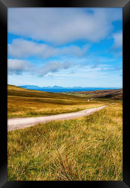 Single track road to Kilmory Framed Print by Hugh McKean