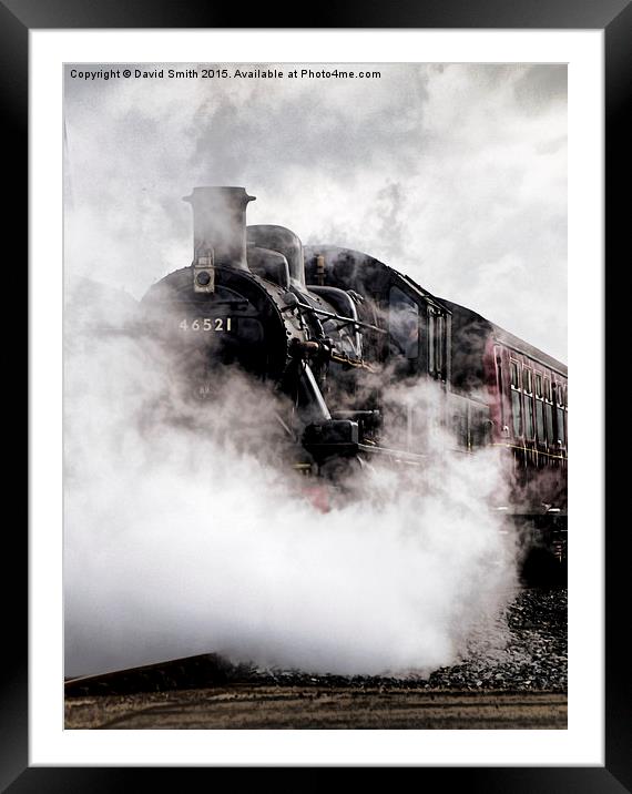  Lost in Steam Framed Mounted Print by David Smith