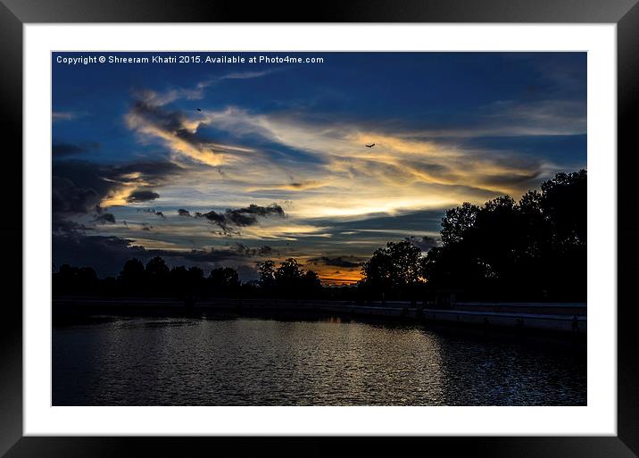  Evening view of nature Framed Mounted Print by Shreeram Khatri