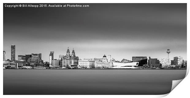 Panorama of Liverpool waterfront. Print by Bill Allsopp