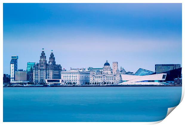 Liverpool waterfront. Print by Bill Allsopp