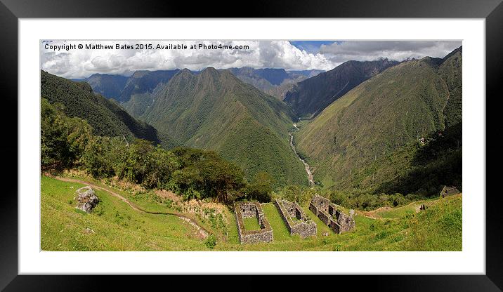 Inca scene Framed Mounted Print by Matthew Bates