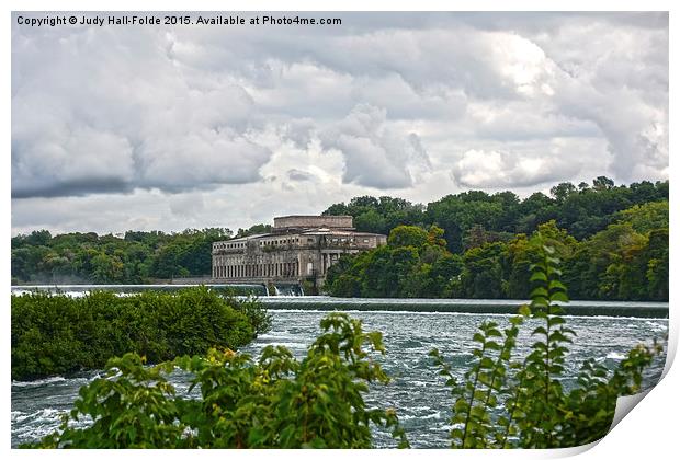  Vintage Canadian Across the Niagara River Print by Judy Hall-Folde