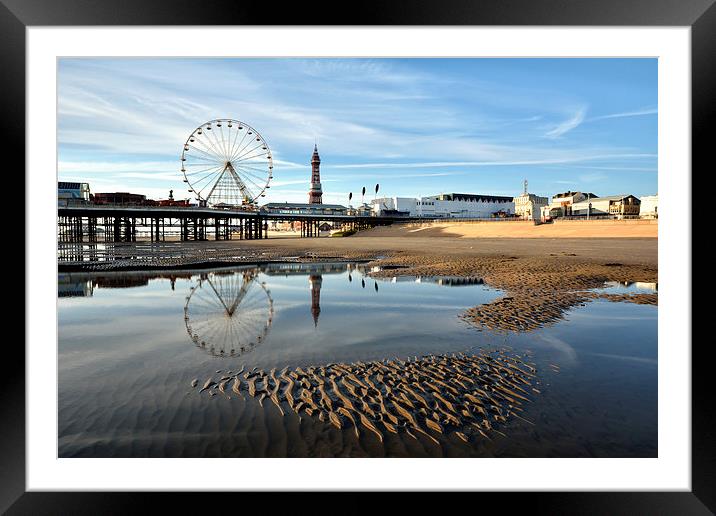  Blackpool Refelction Framed Mounted Print by Gary Kenyon