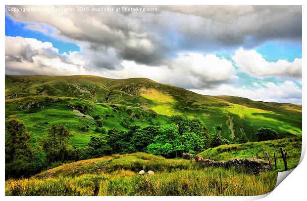 Rugged Kirkstone Pass Print by Marie Castagnoli