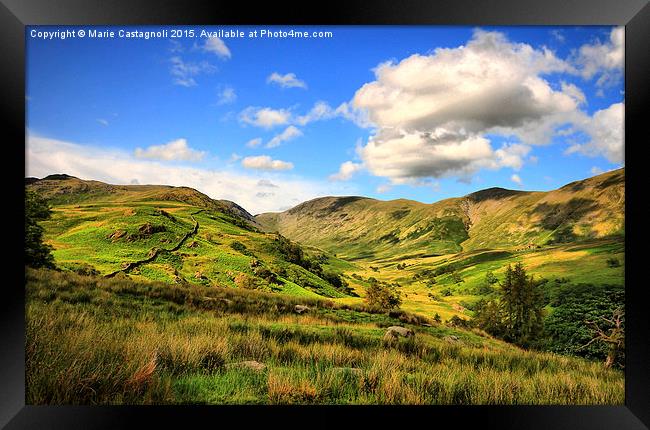  The Rolling Yorkshire Moors Framed Print by Marie Castagnoli