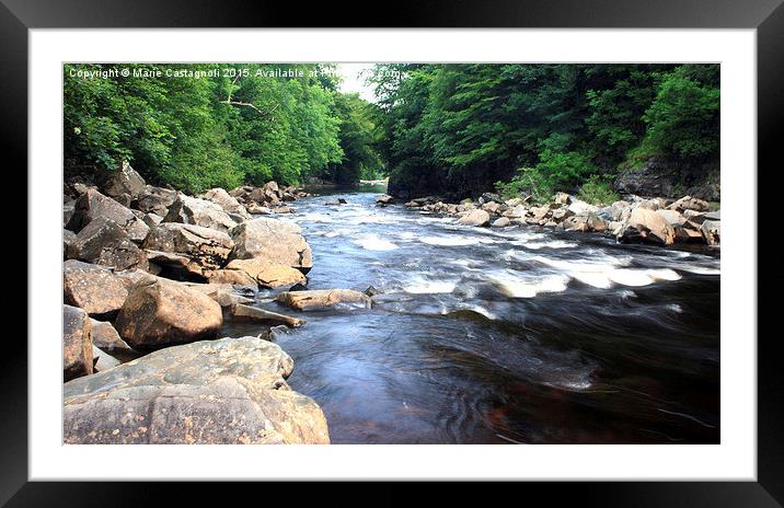   High Force Water Run Framed Mounted Print by Marie Castagnoli