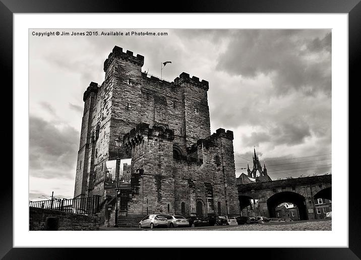  Newcastle's New Castle Framed Mounted Print by Jim Jones