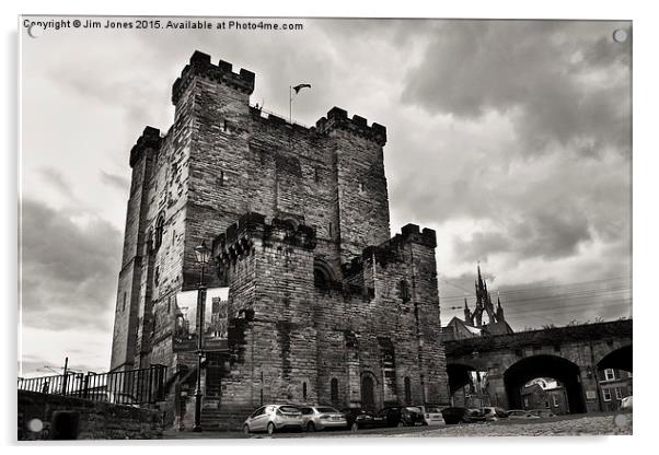  Newcastle's New Castle Acrylic by Jim Jones