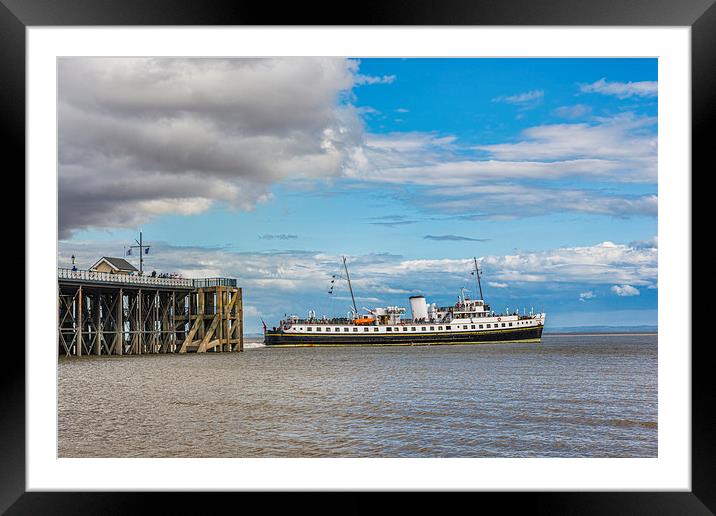 MV Balmoral Departs Framed Mounted Print by Steve Purnell