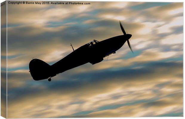  Hurricane at Dusk Canvas Print by Barrie May