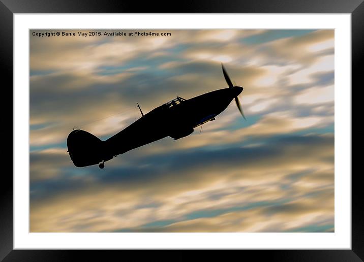  Hurricane at Dusk Framed Mounted Print by Barrie May