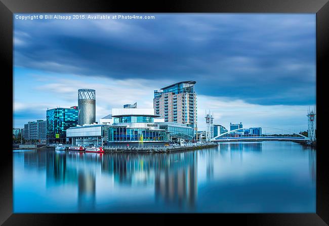  The Lowry at Salford Quays. Framed Print by Bill Allsopp