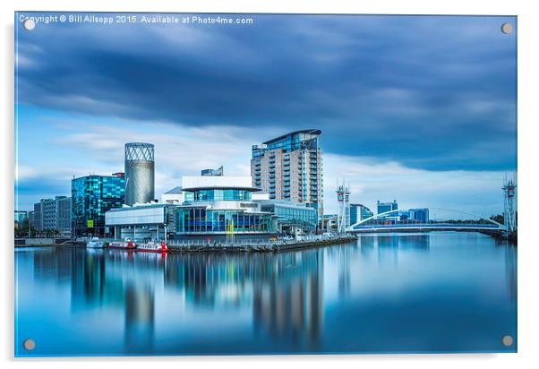  The Lowry at Salford Quays. Acrylic by Bill Allsopp