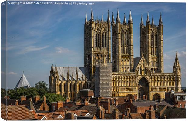  Over the Roofs of Lincoln Canvas Print by K7 Photography