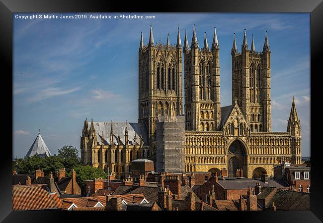  Over the Roofs of Lincoln Framed Print by K7 Photography