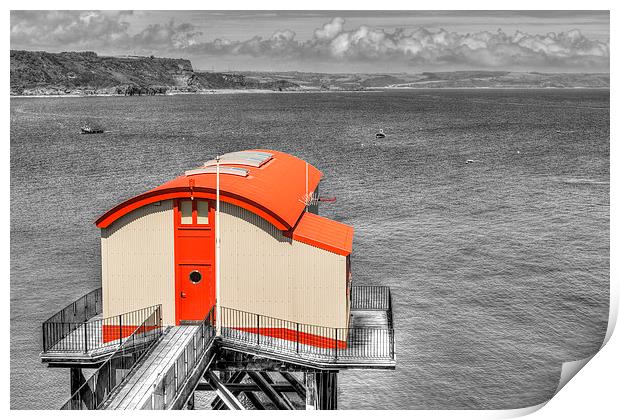 The Old Lifeboat Station, Tenby Print by Malcolm McHugh