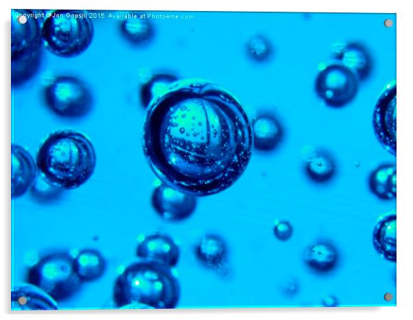 Blue Bubbles  Acrylic by Jon Gopsill