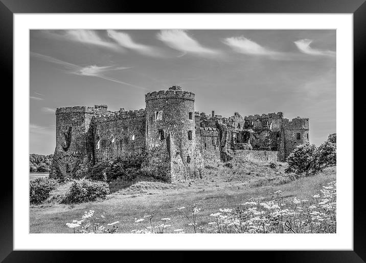 Carew Castle, Pembrokeshire Framed Mounted Print by Malcolm McHugh
